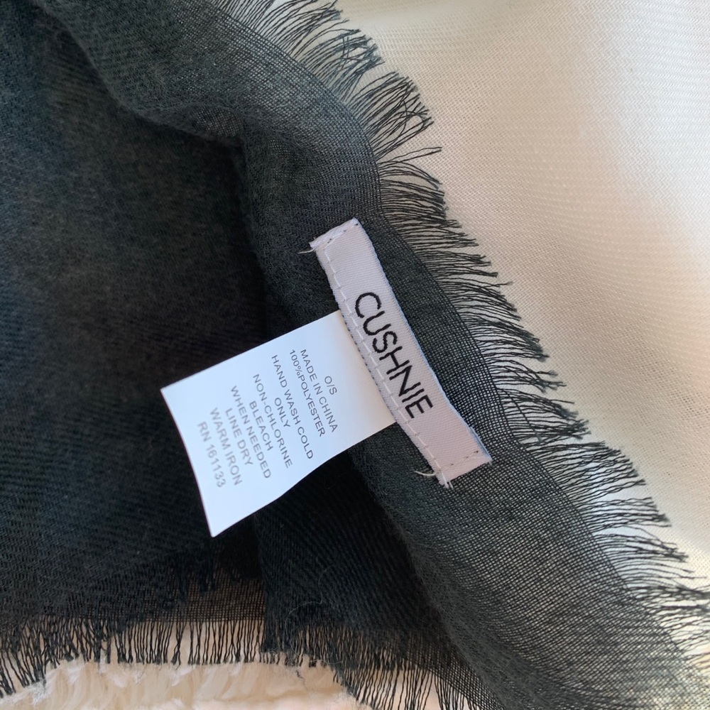 NEW Cushnie Grey Horizon Scarf - Curateur Box - Picture 5 of 7